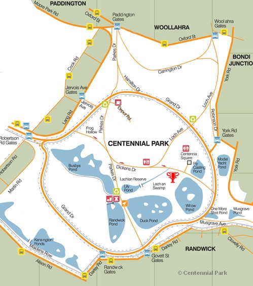 centennial park map